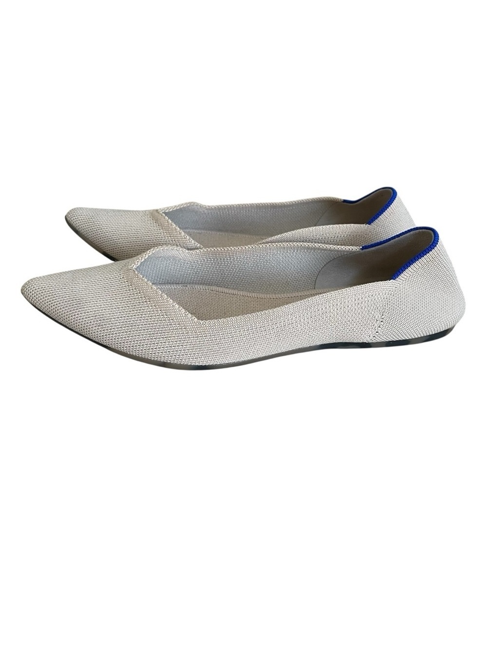 Rothy’s The Point II Knit Flat Ecru Size 10 Neutral Casual Comfy Office Travel